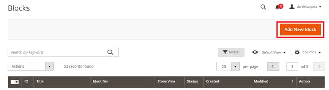 Add New Block_Magento