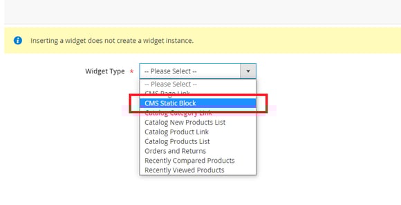 CMS Static Block_Magento