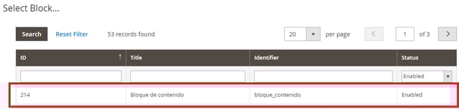 select block_Magento