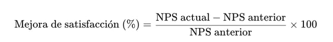 Mejora de Satisfacción (%)