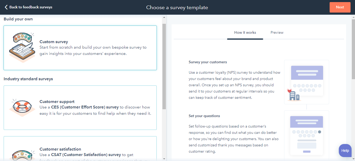 Encuestas de lealtad o de Net Promoter Score_HubSpot